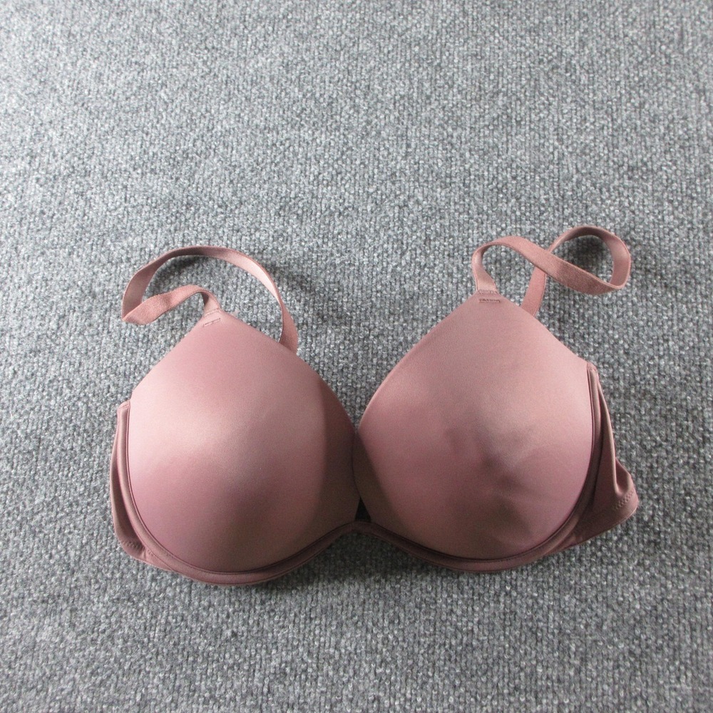 PINK Wear Everywhere Super Push-Up Bra Womens 36D Pink Padded Underwire Everyday